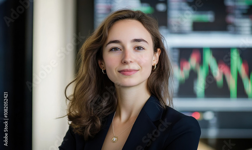 Wallpaper Mural Confident businesswoman in office Torontodigital.ca