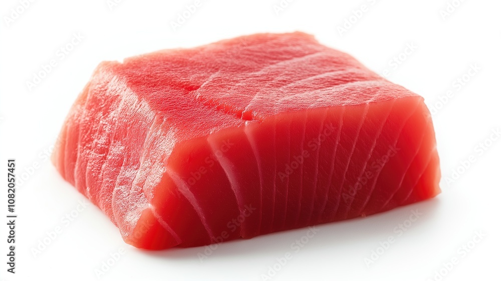 Tuna meat isolated on white background Tuna meat isolated on white background