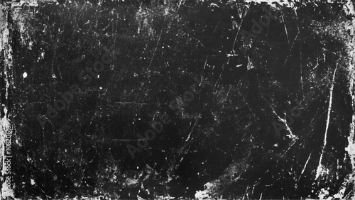 Wallpaper Mural Black grunge scratched background with old film effect and dusty scary texture; space for text or design. Dark and scratched black grunge background, scratched black texture vintage film style. Torontodigital.ca