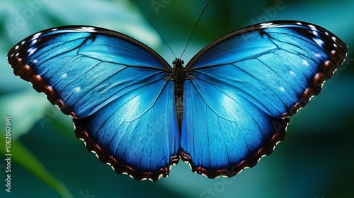 Blue as seen in nature a pattern created by the wings of a tropical morpho butterfly showing abstract textures from its wing background photo