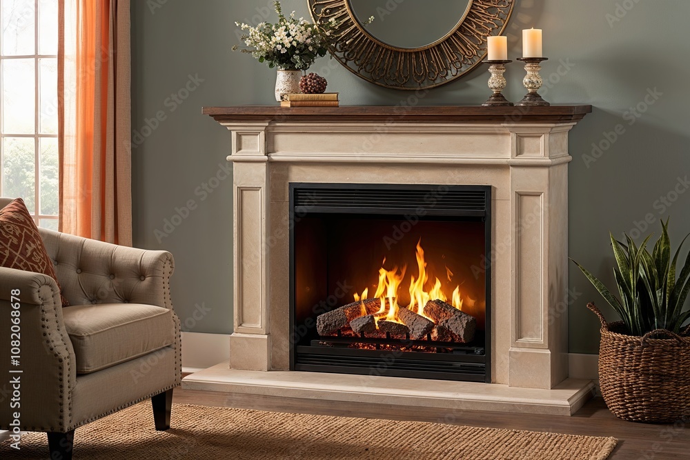 Enchanting Hearth Flame Blazing with Warmth and Glow Enchanting Hearth Flame Blazing with Warmth and Glow