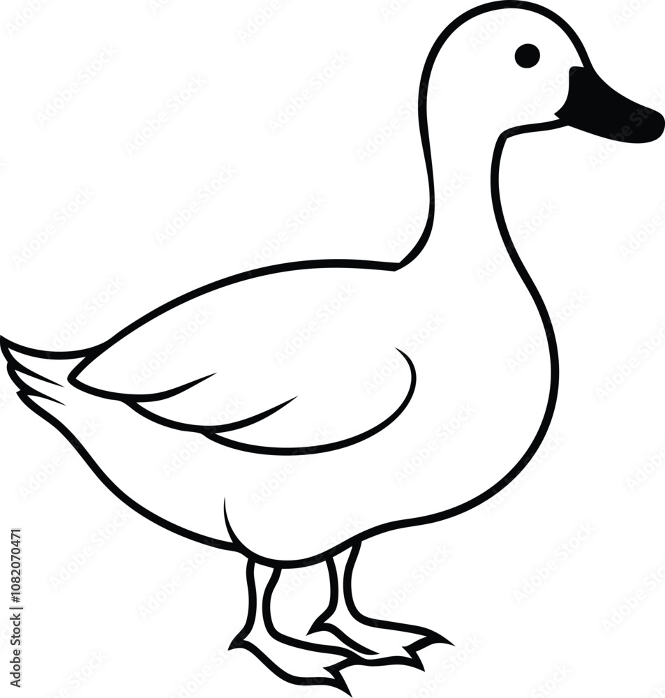 Silhouette of Duck vector style Illustration. Silhouette of Duck vector style Illustration.