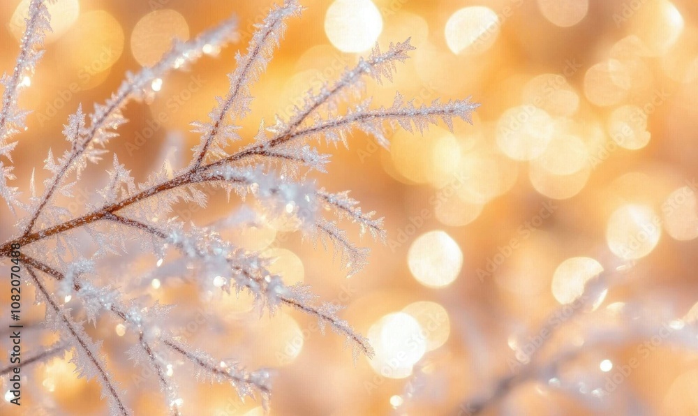 A branch covered in frost A branch covered in frost