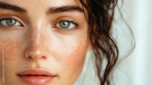 Closeup of a woman using oilbased skincare products for beauty cleansing and wellness Featuring facial oils serum retinol or antiaging moisturizer in liquid or mask form