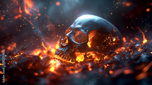 explosion in the fire