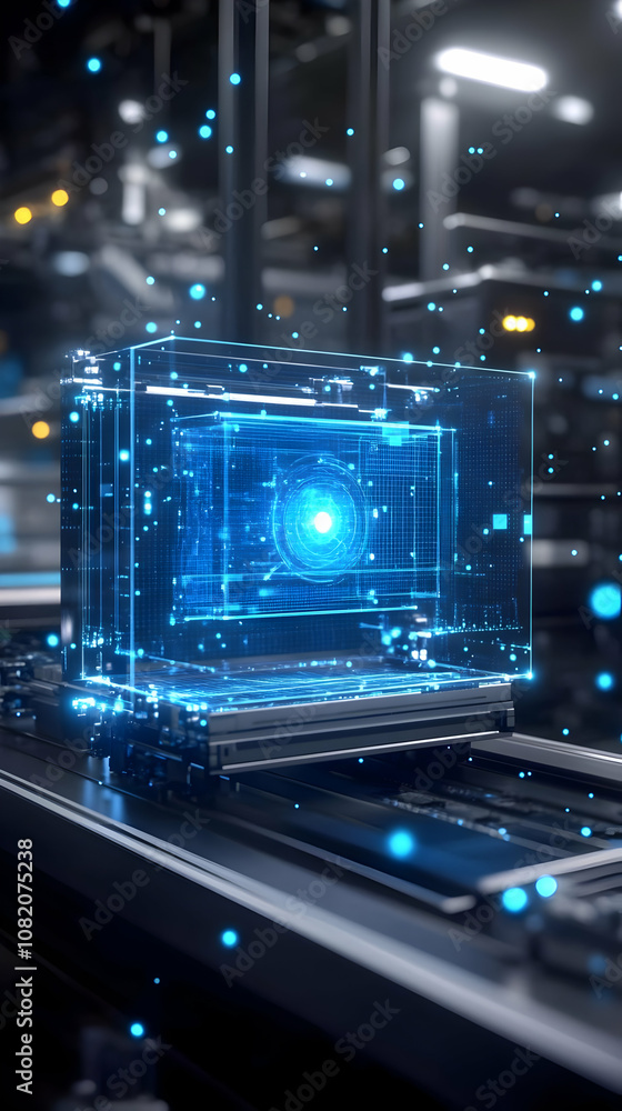 Obraz premium 3D Illustration - Data Center Server Technology