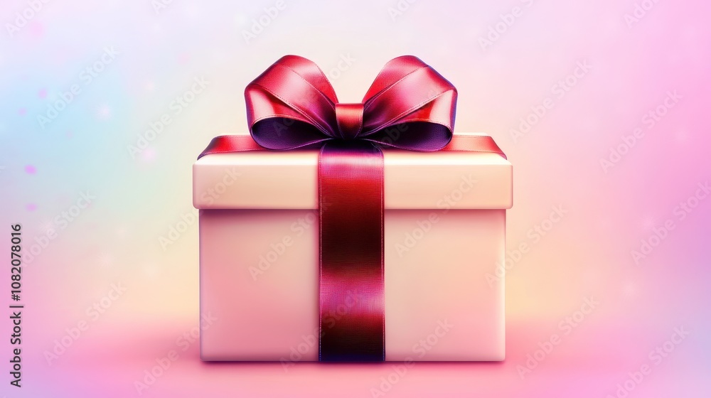 The Gift Box with Ribbon The Gift Box with Ribbon