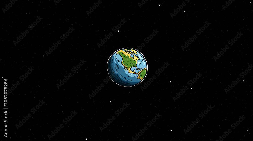 earth in space