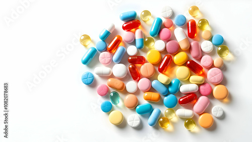 Various forms of medicine, capsules, tablets