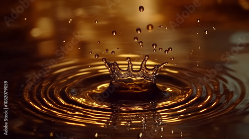 Obraz na płótnie water drop splash w salonie
