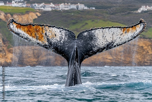 Majestic Humpback Whale Breaching photo