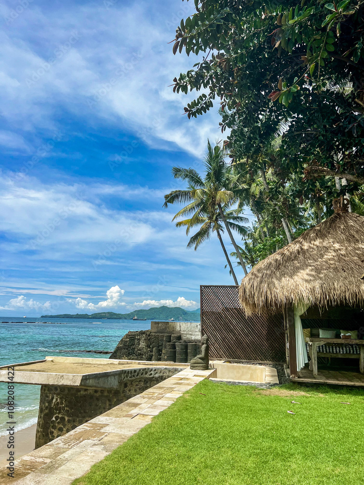Bali Indonesia Beach Hut Next to the Ocean Bali Indonesia Beach Hut Next to the Ocean