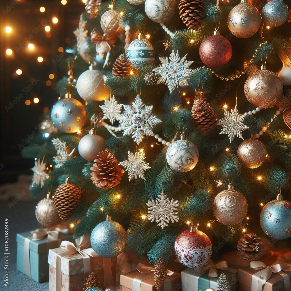 christmas tree with gift boxes christmas tree with gift boxes