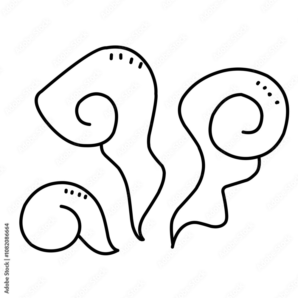 hand-drawn cute cartoony expression sign doodle line strokeemoticon effects design elements hand-drawn cute cartoony expression sign doodle line strokeemoticon effects design elements