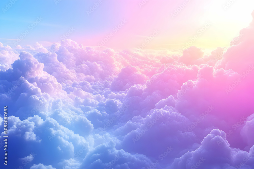 Abstract Background - Dreamy Pastel Cloudscape Abstract Background - Dreamy Pastel Cloudscape