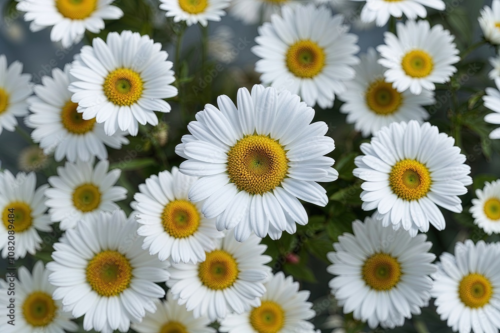 Fototapeta premium Beautiful White Daisy Petals Isolated on Transparent Background for Floral Aesthetics