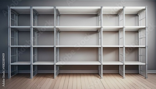 empty shelf with shelves