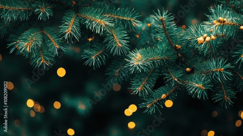 Close-Up of Branches in Dark Forest at Night photo