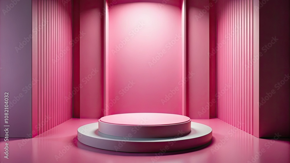 Stylish 3D pink podium with a soft gradient backdrop, perfect for modern product showcases, branding, and marketing. Ideal for elegant mockup designs with trendy appeal. Stylish 3D pink podium with a soft gradient backdrop, perfect for modern product showcases, branding, and marketing. Ideal for elegant mockup designs with trendy appeal.