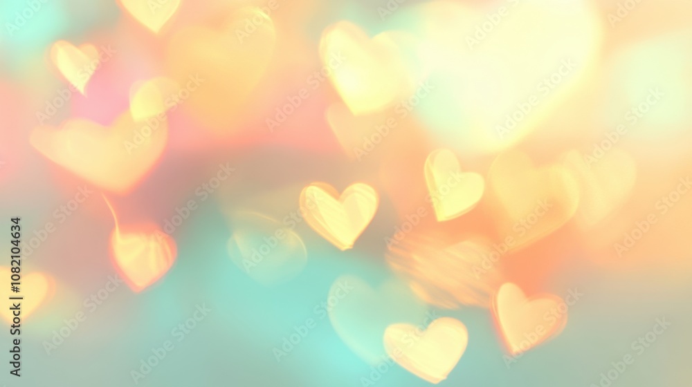 Soft Blurred Background with Heart Shaped Bokeh Effect for Romantic and Love Themes, Perfect for Valentine’s Day or Wedding Projects Soft Blurred Background with Heart Shaped Bokeh Effect for Romantic and Love Themes, Perfect for Valentine’s Day or Wedding Projects