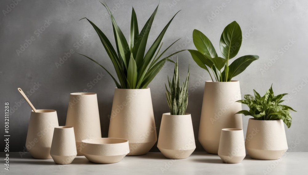 A home decor collection made from bioplastics derived from plant-based sources, ensuring a low environmental impact A home decor collection made from bioplastics derived from plant-based sources, ensuring a low environmental impact