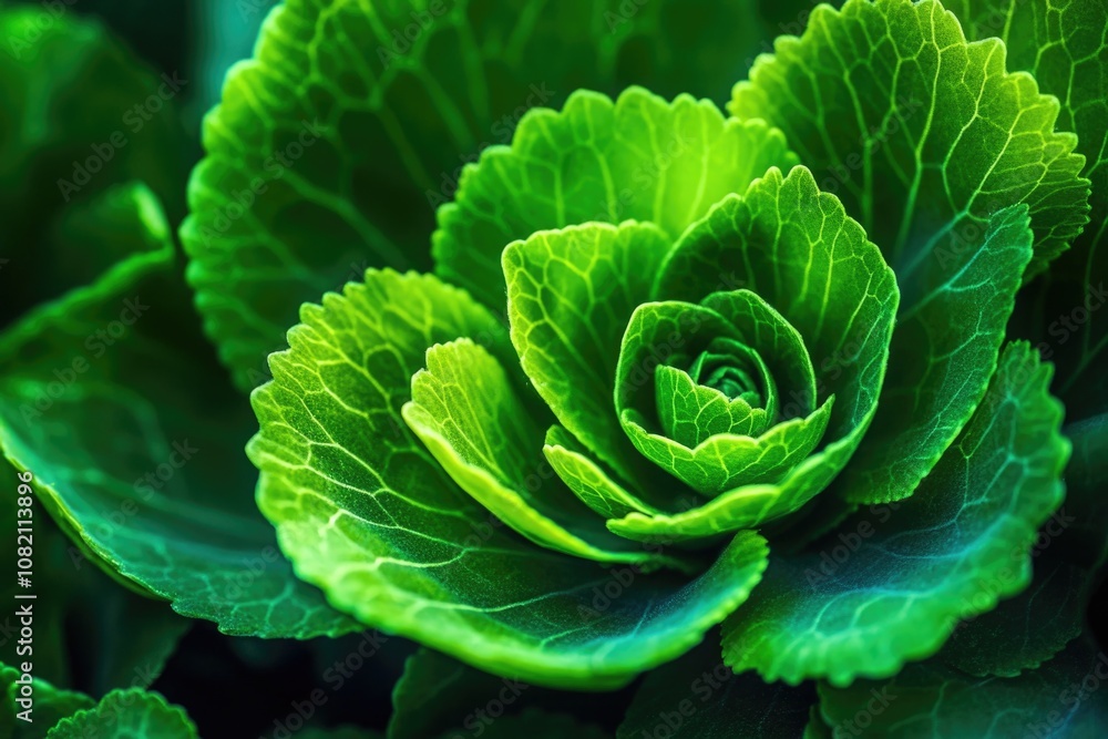 A detailed view of a green leafy plant, great for nature and botanical uses A detailed view of a green leafy plant, great for nature and botanical uses