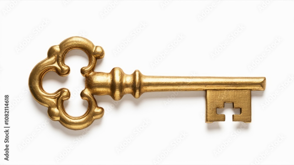 Golden Key to Success: An ornate, golden skeleton key, symbolic of opportunity, secrets, and unlocking potential. A high-resolution image perfect for concepts of mystery, adventure, and success. Golden Key to Success: An ornate, golden skeleton key, symbolic of opportunity, secrets, and unlocking potential. A high-resolution image perfect for concepts of mystery, adventure, and success.