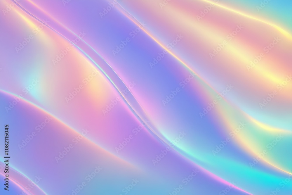 Abstract iridescent pastel waves background Abstract iridescent pastel waves background
