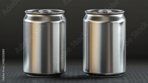 Metal cans isolated on transparent background,. canned food. Ultra realistic. Photorealistic hypermaximalist advertising photography hyper realistic fine detail