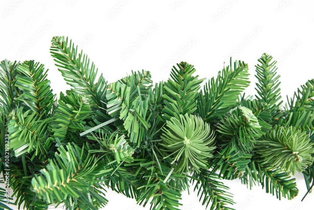 Naklejka premium A detailed view of several pine trees together