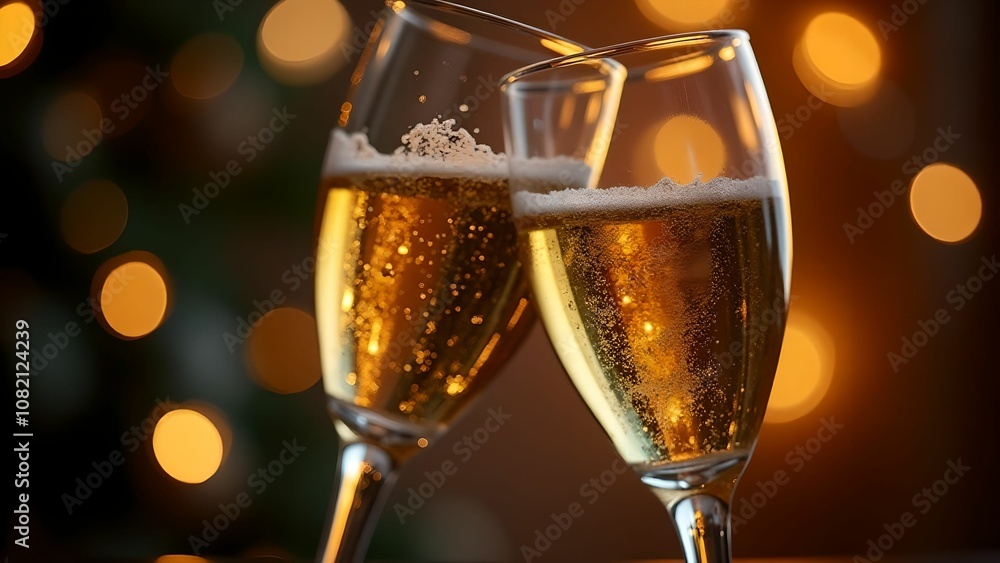 Close-up of champagne glasses Close-up of champagne glasses
