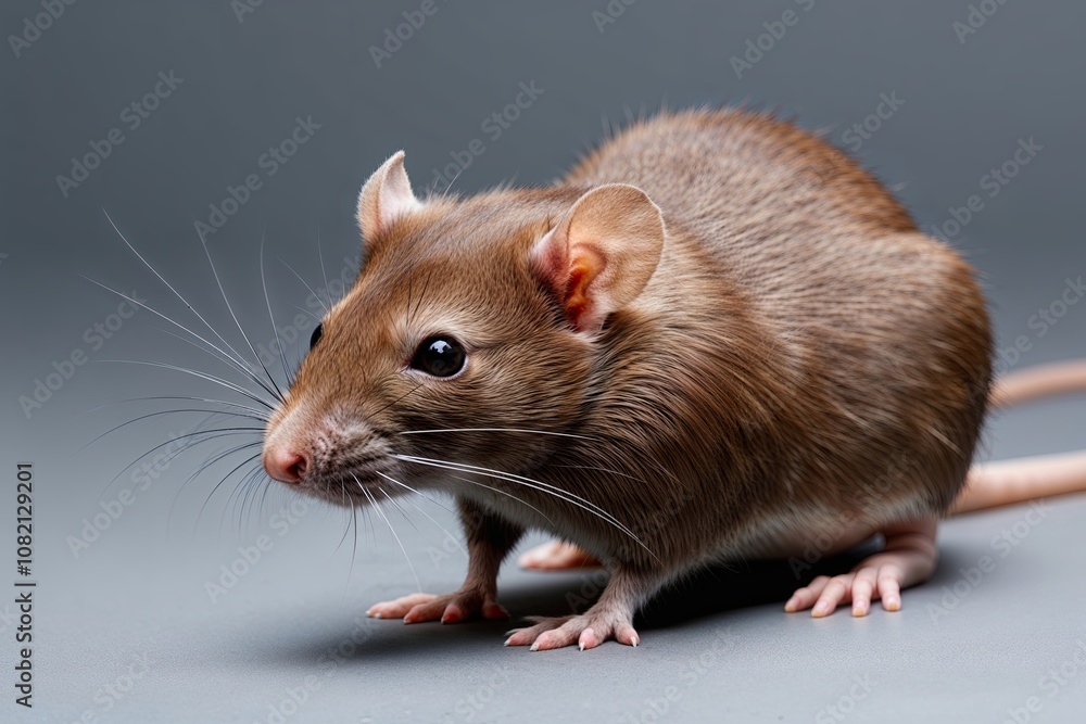 Isolated Brown Rat Headshot on Transparent Background for Digital Use Isolated Brown Rat Headshot on Transparent Background for Digital Use