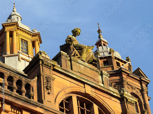 Kelvingrove art gallery and museum building in Glasgow photo