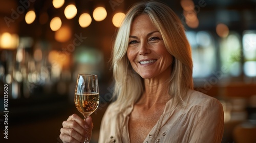 The Woman with Champagne Glass