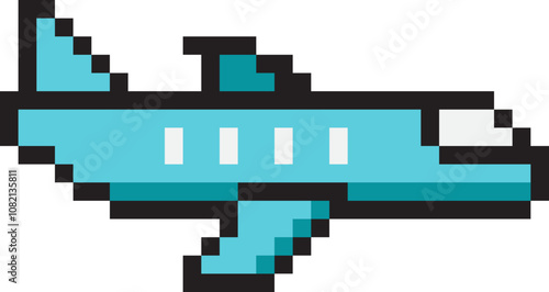 Pixel Airplane Icon