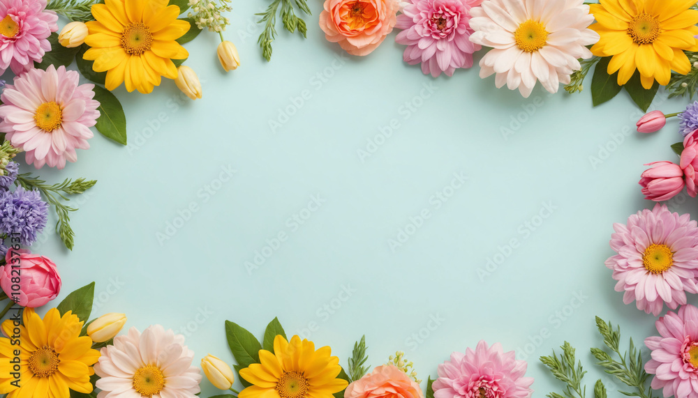 frame of flowers frame of flowers