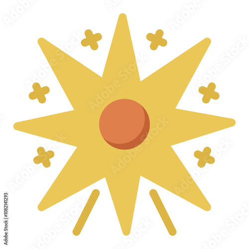 supernova icon flat style