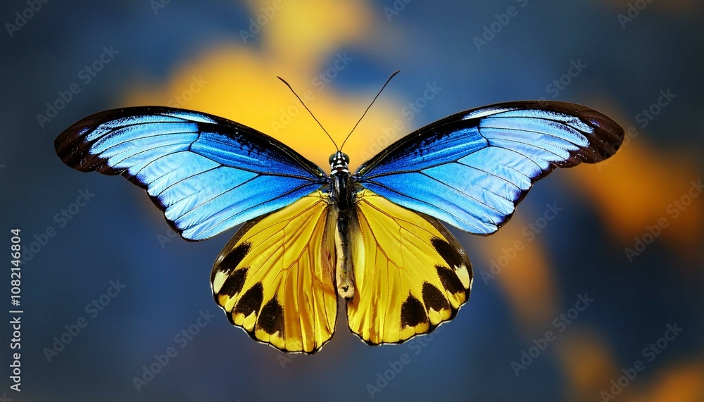 butterfly on a yellow flower butterfly on a yellow flower