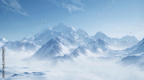 Wallpaper Mural mountain landscape with clouds and sun Torontodigital.ca