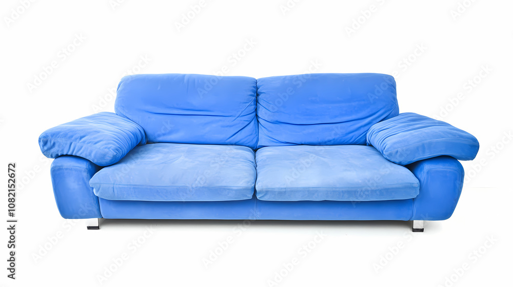 Fototapeta premium photo of a modern couch isolates on a white background 