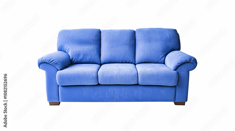 Fototapeta premium photo of a modern couch isolates on a white background 