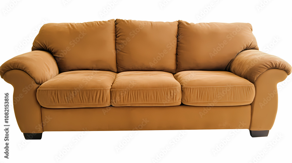 Fototapeta premium photo of a modern couch isolates on a white background 