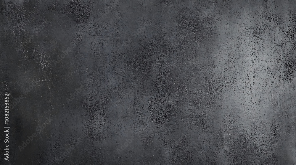 Fototapeta premium Dark grey concrete texture with subtle patterns and a light gradient.