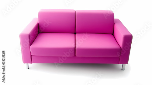 photo of a modern couch isolates on a white background 