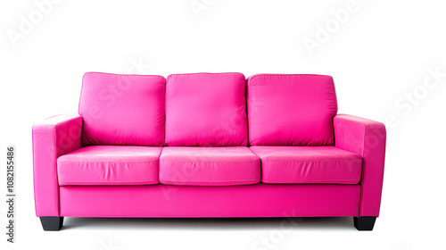 photo of a modern couch isolates on a white background 