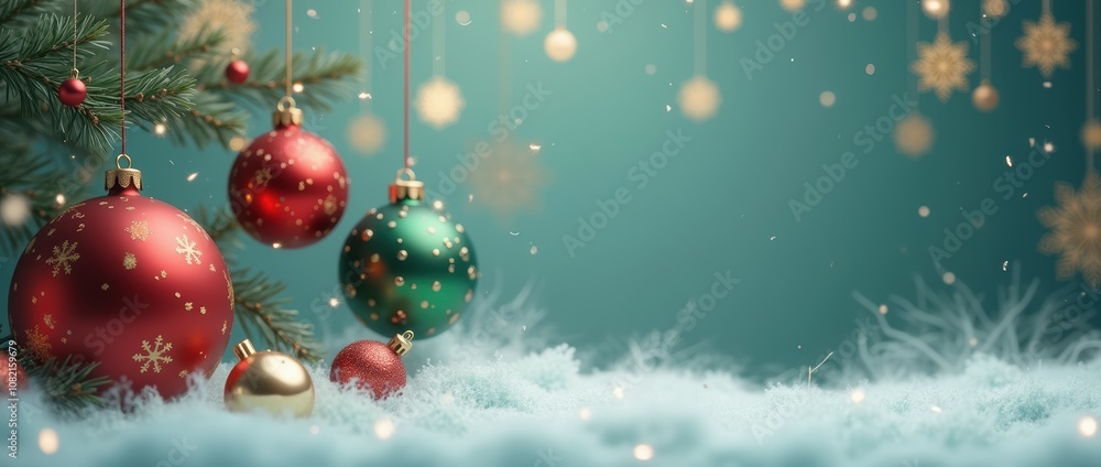 Fototapeta premium Christmas Visual, New Year Visual Designs - Christmas Background.