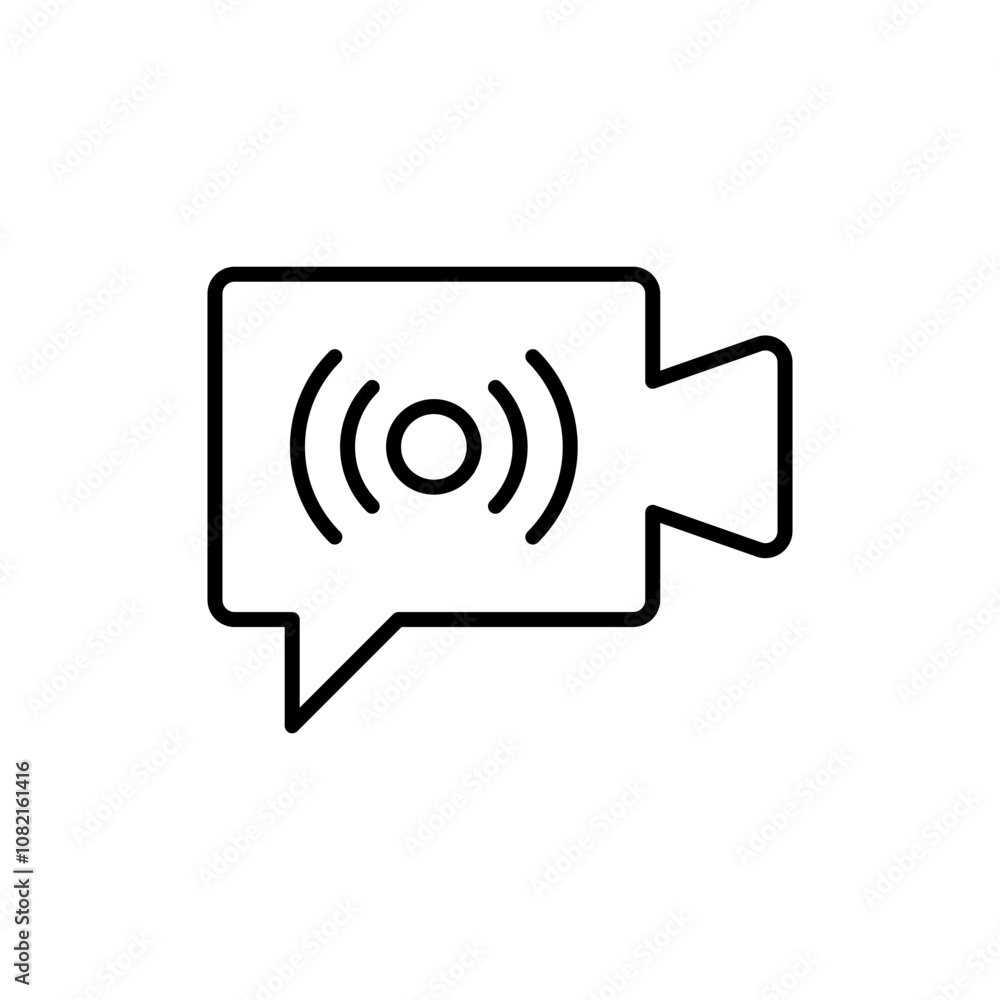 Video streaming outline icons, minimalist vector illustration ,simple transparent graphic element .Isolated on white background Video streaming outline icons, minimalist vector illustration ,simple transparent graphic element .Isolated on white background