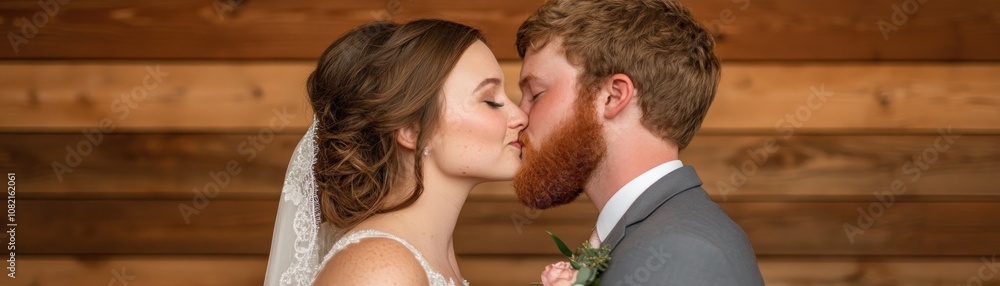 Romantic Wedding Kiss Bride and Groom Share a Tender Moment After Exchanging Vows, Capturing the Essence of Love and Commitment Romantic Wedding Kiss Bride and Groom Share a Tender Moment After Exchanging Vows, Capturing the Essence of Love and Commitment