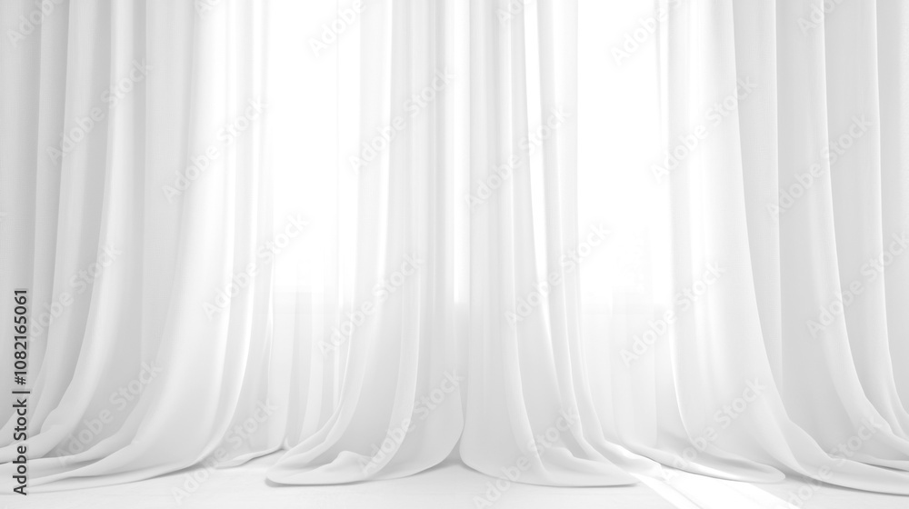 Soft white curtains background for graphic design or wallpaper. Soft white curtains background for graphic design or wallpaper.