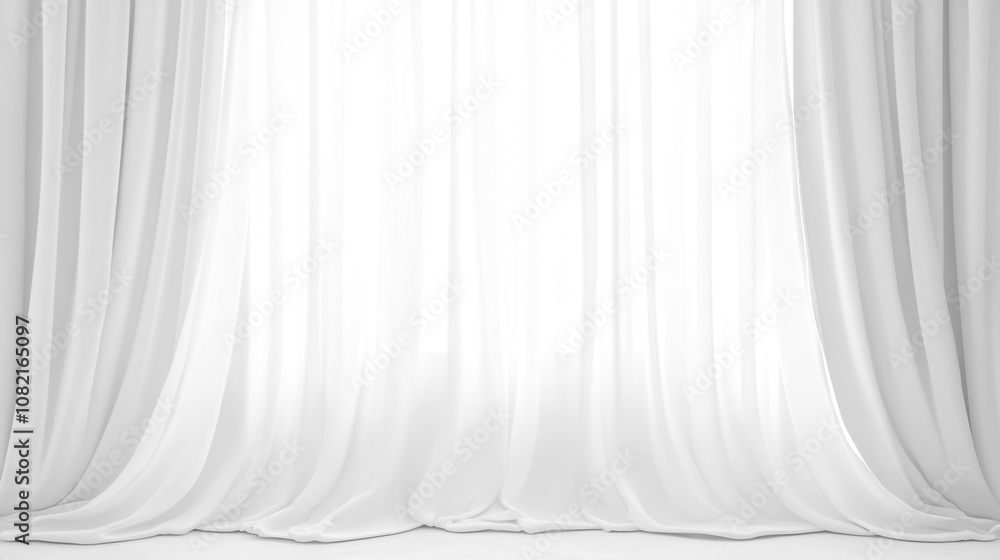 Soft white curtains background for graphic design or wallpaper. Soft white curtains background for graphic design or wallpaper.